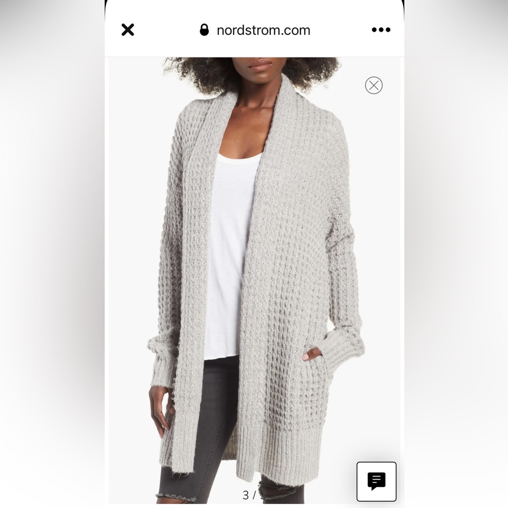 Leith Waffle Knit Cardigan